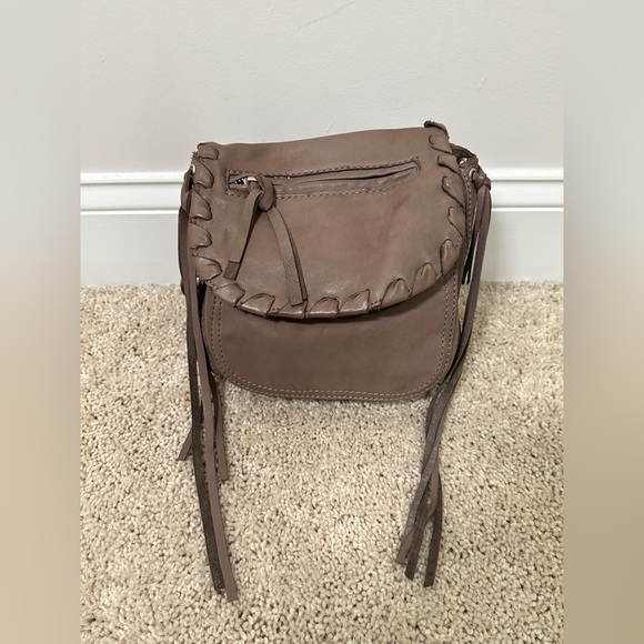 Genuine Leather Saddle Bag with Fringe Detail By Joe's - Picture 8 of 14